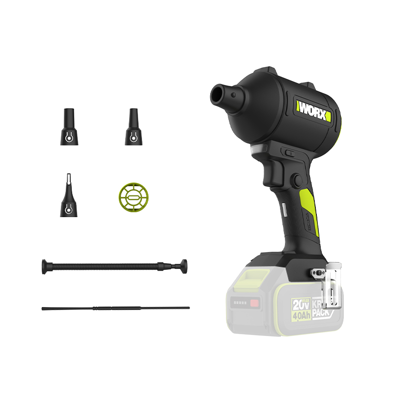 【威粉福利购】威克士无线强力吹尘枪WU093小型锂电工业吹风机吹灰尘除尘鼓风机