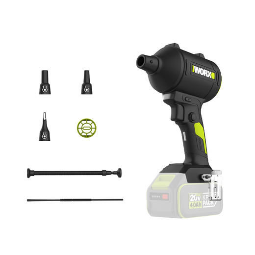 威克士无线强力吹尘枪WU093小型锂电工业吹风机吹灰尘除尘鼓风机 商品图2