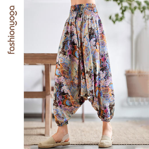 FM06901禅风丝麻九分裤 商品图0