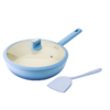 【康巴赫】溢彩不粘炒锅两件套LPB-CT30A 商品缩略图6