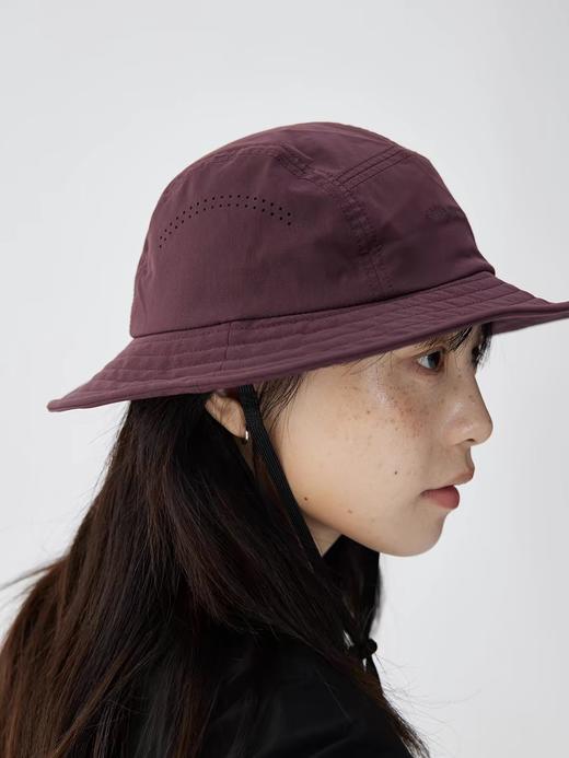 步履不停/4B76007C/户外透气冲孔挂绳防蚊黑色棕色渔夫帽 商品图0