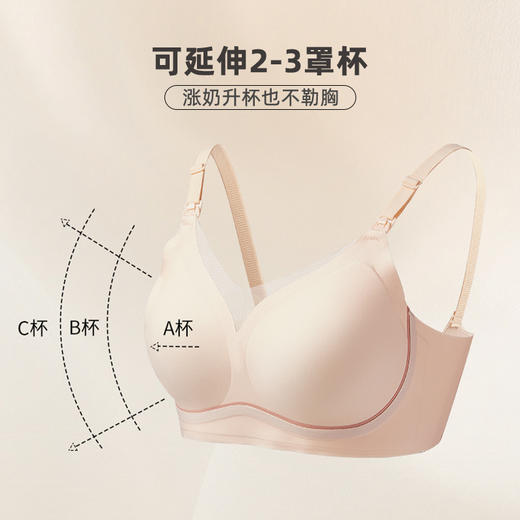 雅黛丽前开扣哺乳内衣产后喂奶专用薄款透气文胸聚拢防下垂胸罩女 商品图1