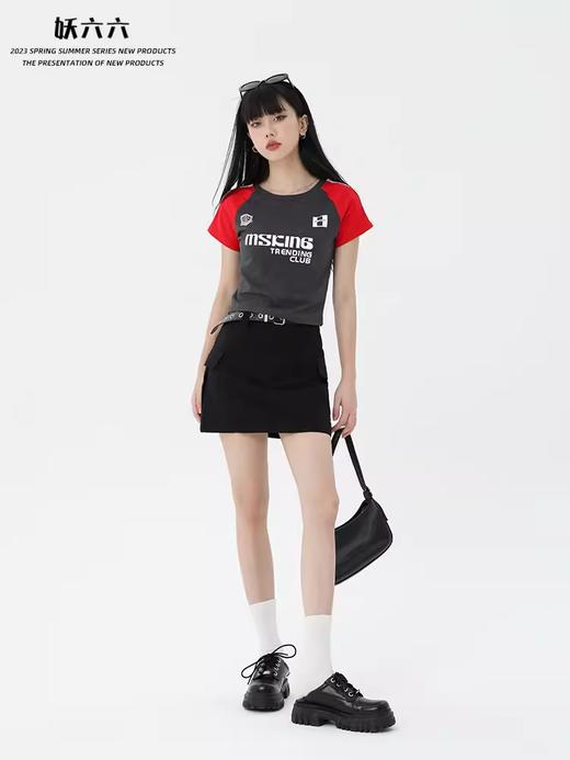 <曾小咸推荐>微信粉丝秒杀专场 仅此今天 活动结束下架  工装牛仔半身裙女2023夏新款时尚百搭高腰口袋休闲A字短裙日常159 立减89.01 秒杀69.99！！ 商品图2