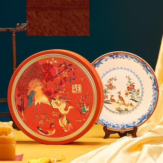 金九月饼  湛江特色广式吴川中秋五仁月饼 圆盒荟臻中秋礼盒1000g 商品图2