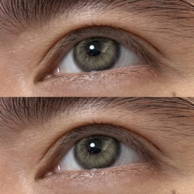Clairecolor 年抛 拒绝内耗/接纳自己 14.2mm 绿/棕 拍下即为一副两片