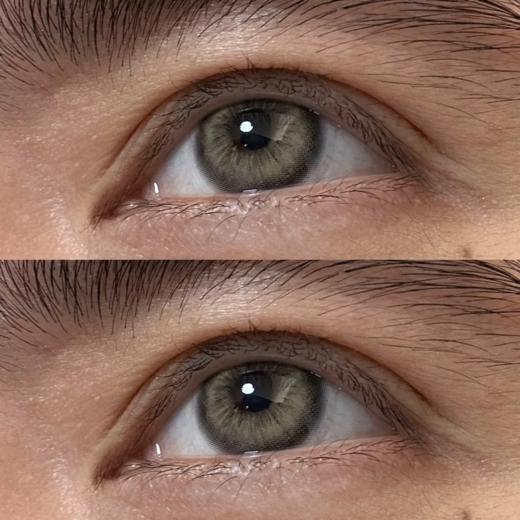 Clairecolor 年抛 拒绝内耗/接纳自己 14.2mm 绿/棕 拍下即为一副两片 商品图0