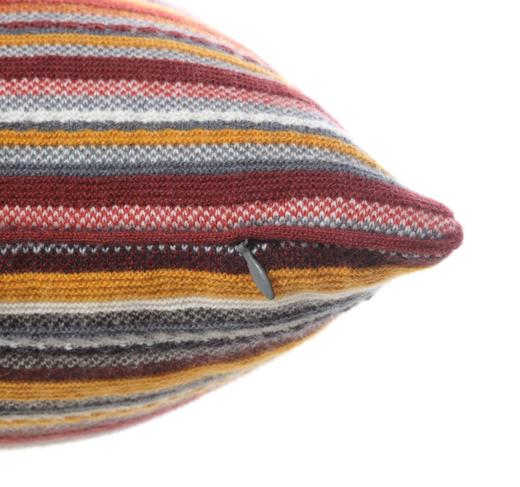  西藏萨迦羊绒针梭相拼流苏抱枕SJF95P757N 商品图2