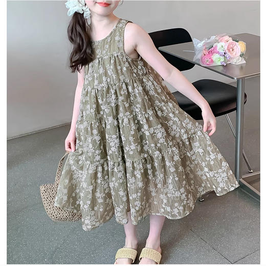 裁缝学苑TQ118女童夏季无袖背心连衣裙纸样儿童新款背心裙子样板 商品图3