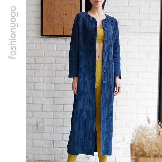 FM11802凡圣瑜伽棉麻禅意按扣外套（不含胸垫） 商品图9