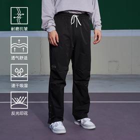 LUSHISI「反光印花」舰行主题机能半排扣直筒长裤速干舒适运动裤