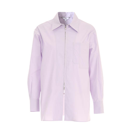 VIMAGE纬漫纪设计感浪漫紫色宽松衬衫秋季新款V2209804 商品图5