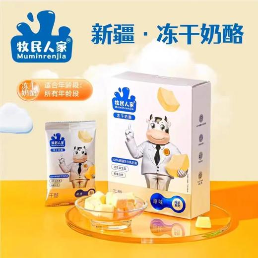 牧民人家冻干奶酪42g/盒新疆美食特产零食 商品图0