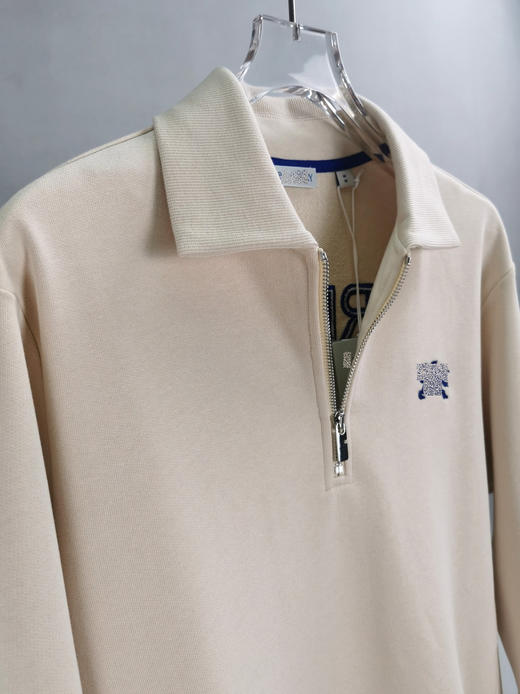 战马 2024秋季新款 马术骑士刺绣字母半拉链翻领卫衣 Z-11896 商品图7