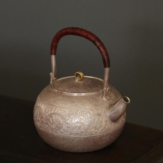 问鼎银壶唐草纹汤沸（紫皮）（缺货） 商品图2