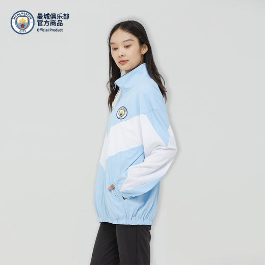 【官方正版】曼城俱乐部 | 休闲外套球迷蓝白拼色印花户外男女同款 商品图3