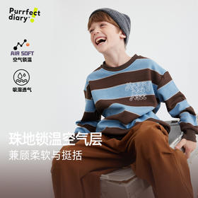 【珠地空气层】儿童条纹银行卫衣 PQWY2407