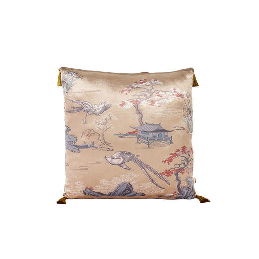 【办公团】大英博物馆 东方梦境系列 丝绒 沙发靠垫国风腰枕抱枕 商品图4