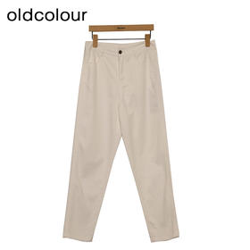 oldcolour休闲简约牛仔裤春季新款高腰直筒百搭九分裤女P13113142