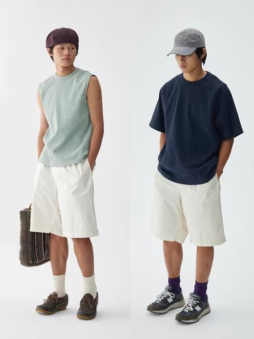 步履不停/4B45041C/日系纯棉甲板裤五分裤短裤 商品图1