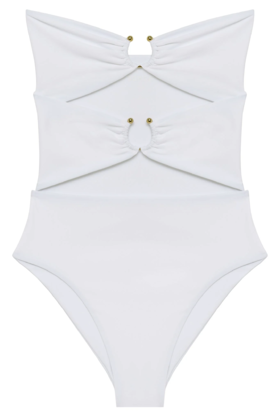 Jade Swim - Ella One Piece - White - 女装 - 连体泳衣 - 白色