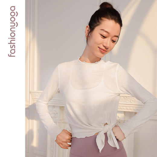 F12371木耳边仙女长袖外搭（不含胸垫） 商品图7