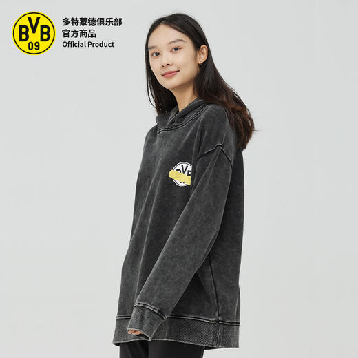 【官方正版】多特蒙德足球俱乐部｜水洗连帽卫衣BVB潮流男女球迷宽松 商品图1
