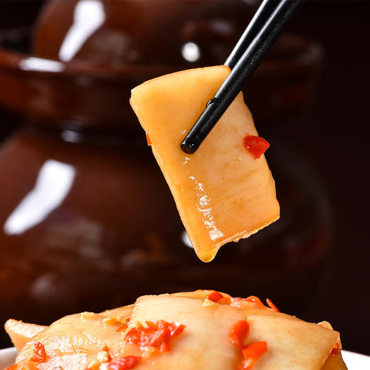 老坛酸辣萝卜皮220g，酸辣脆爽，湖北宜昌西陵鲜食泡菜，三峡民俗风味小吃 商品图2