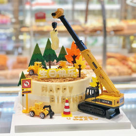 大型挖掘机蛋糕