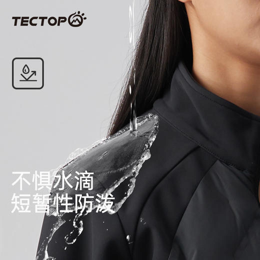 【169秒杀】探拓户外羽绒服女士拼接外套防钻绒弹力时尚立领轻薄羽绒衣 商品图6