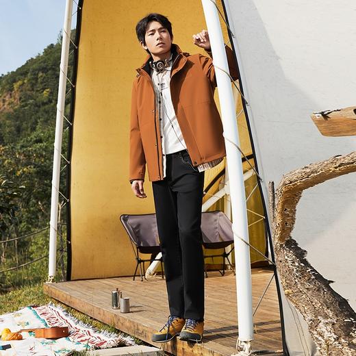 【三防】柒牌可拆连帽夹克男2024秋冬新款一衣三穿男士休闲厚外套	127K70910 商品图3