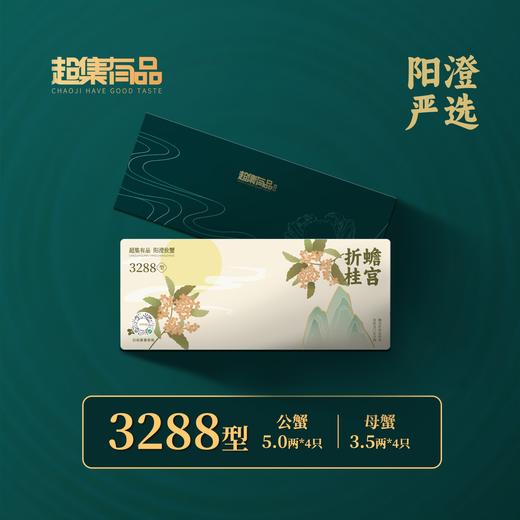 【秋高蟹肥】超集有品3288型号 四对装雄蟹5.0 两；雌蟹3.5 两 商品图1