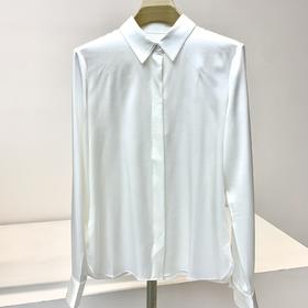 火桐hooton法式缎面真丝衬衫YT2034