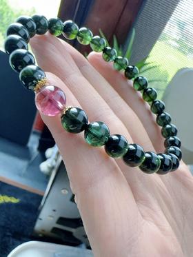 13.83g 6.6mm 碧玺手链