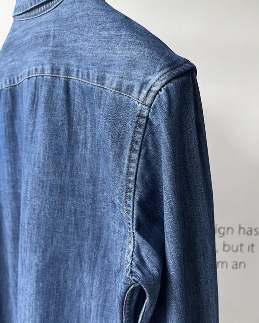 单品包邮现货 THS 8.10-无 RL家 女士 马球经典牛仔水洗棉衬衫 BG2757 商品图12