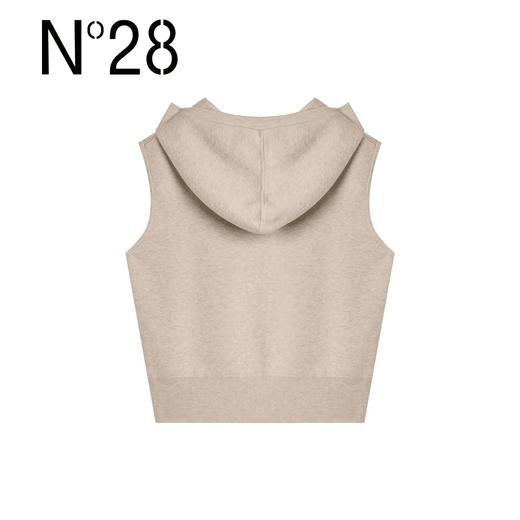 【破价】【2.0大衣伴侣】百搭舒适针织衫早秋新款时尚马甲无袖连帽外套9A31M236 商品图1