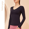 F06370凡圣瑜伽塑型美体瑜珈服长袖T恤 商品缩略图4