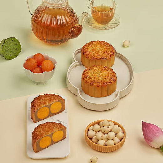 金九月饼双黄白莲蓉月饼720g礼盒湛江广式传统月饼送礼新品 商品图4