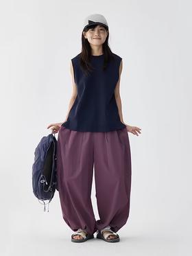 步履不停/4B43110C/户外尼龙宽松轻薄山本阔腿裤