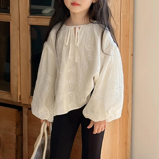 裁缝学苑TQ119女童衬衫纸样衬衣儿童灯笼袖上衣童装做衣服打版裁剪图 商品图4