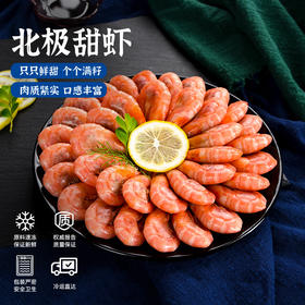 甄选 | 北极甜虾1.5kg（90-120规格）家庭装