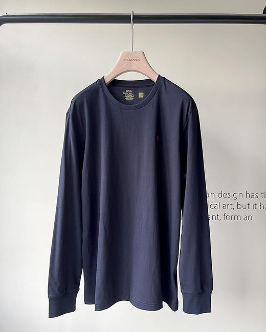 单品包邮现货 THS 8.10-无 RL家 马球经典小马刺绣长袖T恤 4色 QH440 商品图7