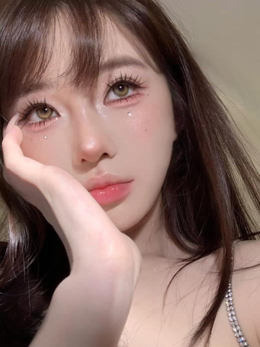 Clairecolor 年抛 拒绝内耗/接纳自己 14.2mm 绿/棕 拍下即为一副两片 商品图6