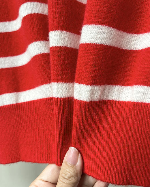 单品包邮现货 THS 8.10-无 RL家 马球小马标刺绣羊绒条纹开衫 2色 BM3151 商品图14