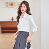 Q187新款长袖气质衬衣白色时尚小众通勤秋季设计感百搭衬衫 商品缩略图2