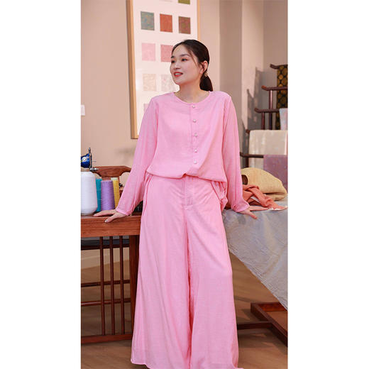 【线上专属】阔腿裤（24709809-杨妃） 商品图3