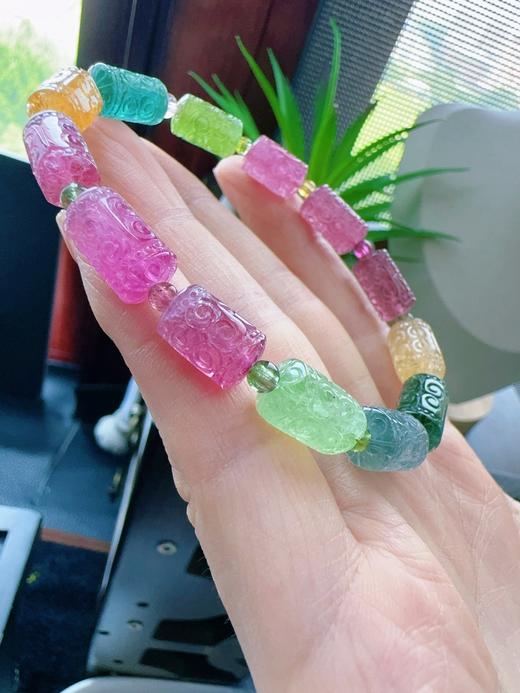 19.1g 雕刻碧玺手链 商品图3