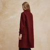 PH92024新款双面呢简约大气时尚正肩方领长款羊毛大衣 商品缩略图1