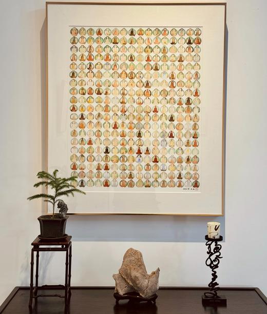 千fo系列限量艺术版画  艺术家柯曼经典画作 收藏证书+艺术家签名 +千佛图临摹套件  授权花花艺术客DU家代理 限定收藏级版画 版数售完即止 版数售完不再宣发 花花艺术客厅赠予供fo定制设计款香插 商品图0