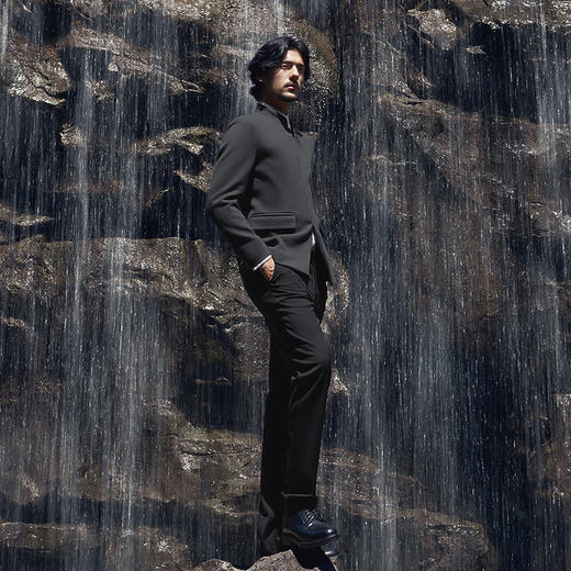 【中华立领】柒牌西服男2024秋季新款商务休闲含羊毛舒适西装外套	127C70710 商品图3