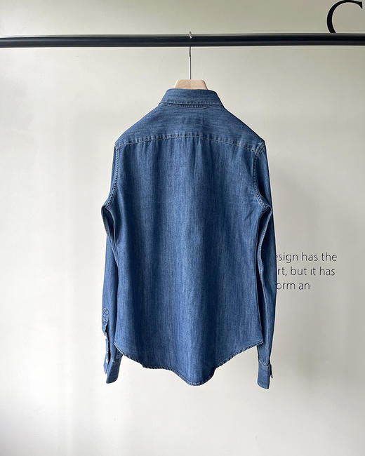单品包邮现货 THS 8.10-无 RL家 女士 马球经典牛仔水洗棉衬衫 BG2757 商品图11
